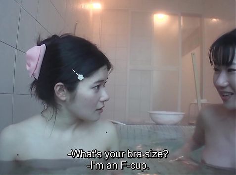 Adorable first time Japanese lesbians private vacation video